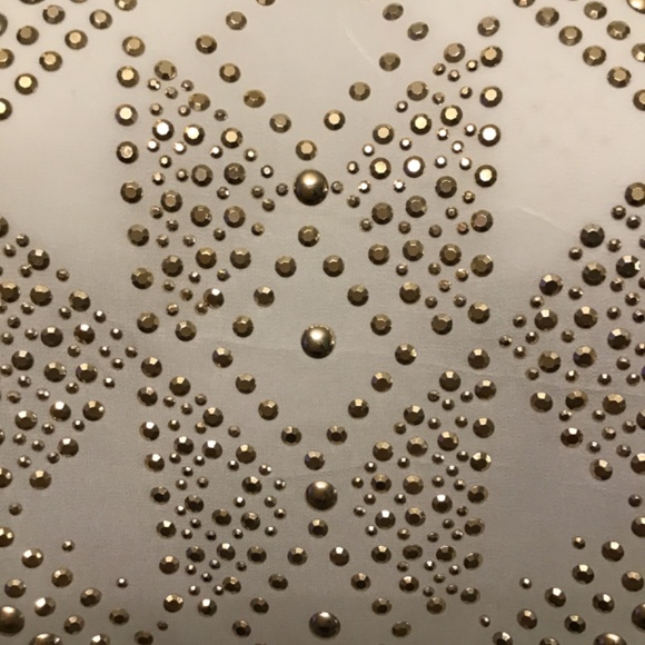 Pronto USA blouse one size cream beed pattern - Picture 4 of 7